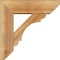 Ekena Millwork Olympic Slat Rough Sawn Bracket w/ Offset Brace, Western Red Cedar, 6"W x 18"D x 18"H BKT0604X18X18OLY06RWR - alternate 3